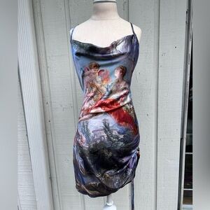 Dolls Kill Artistic Print Mini Dress